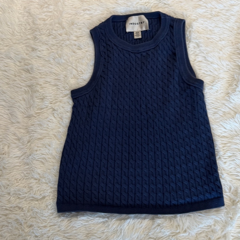 Woman’s Navy Blue Sleeveless Top